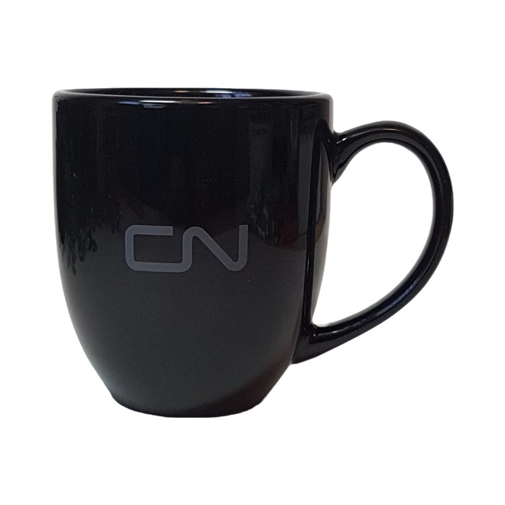 CN Rail CNR Canadian National Railway Mug Teacup Black